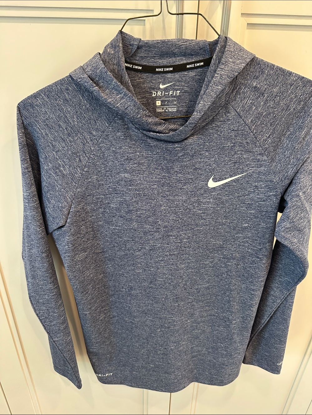 Nike Men’s Dri-FIT Heathered Navy Turtleneck Sweatshirt